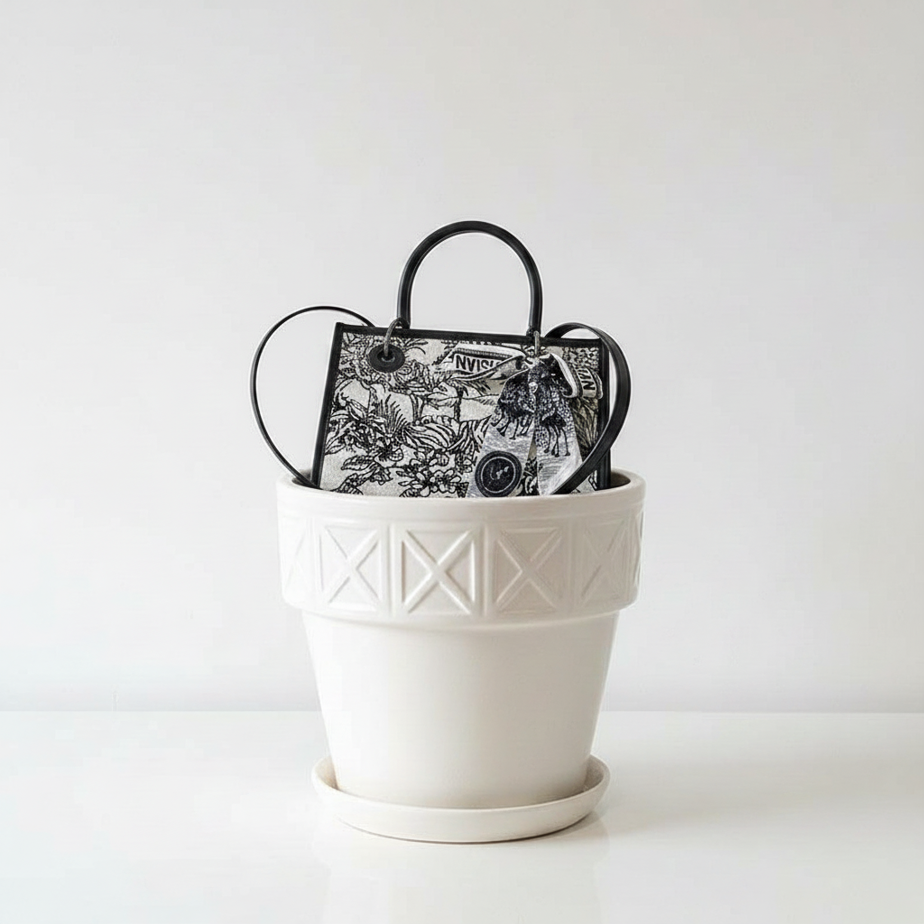 Noir Sketch Handbag