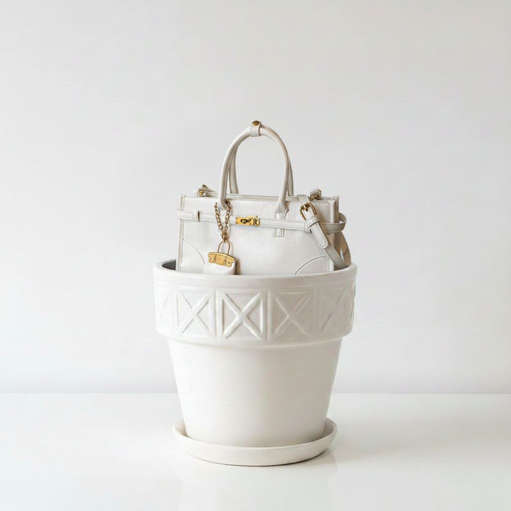 Elegant White Handbag