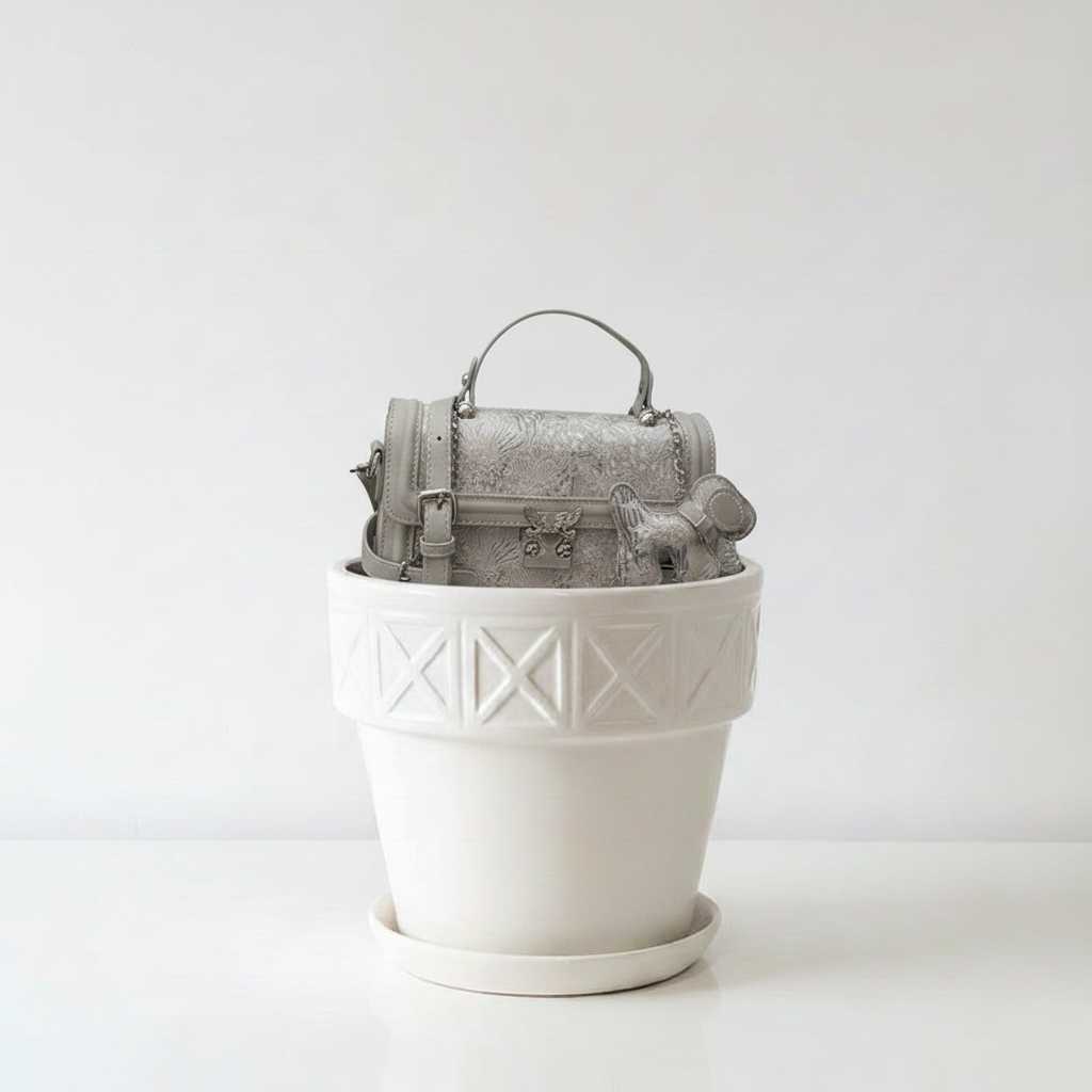 Elegant White Satchel